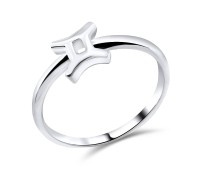 Gemini Zodiac Silver Ring NSR-433